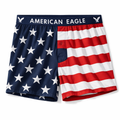 American eagle men's stars + stripes stretch boxer short